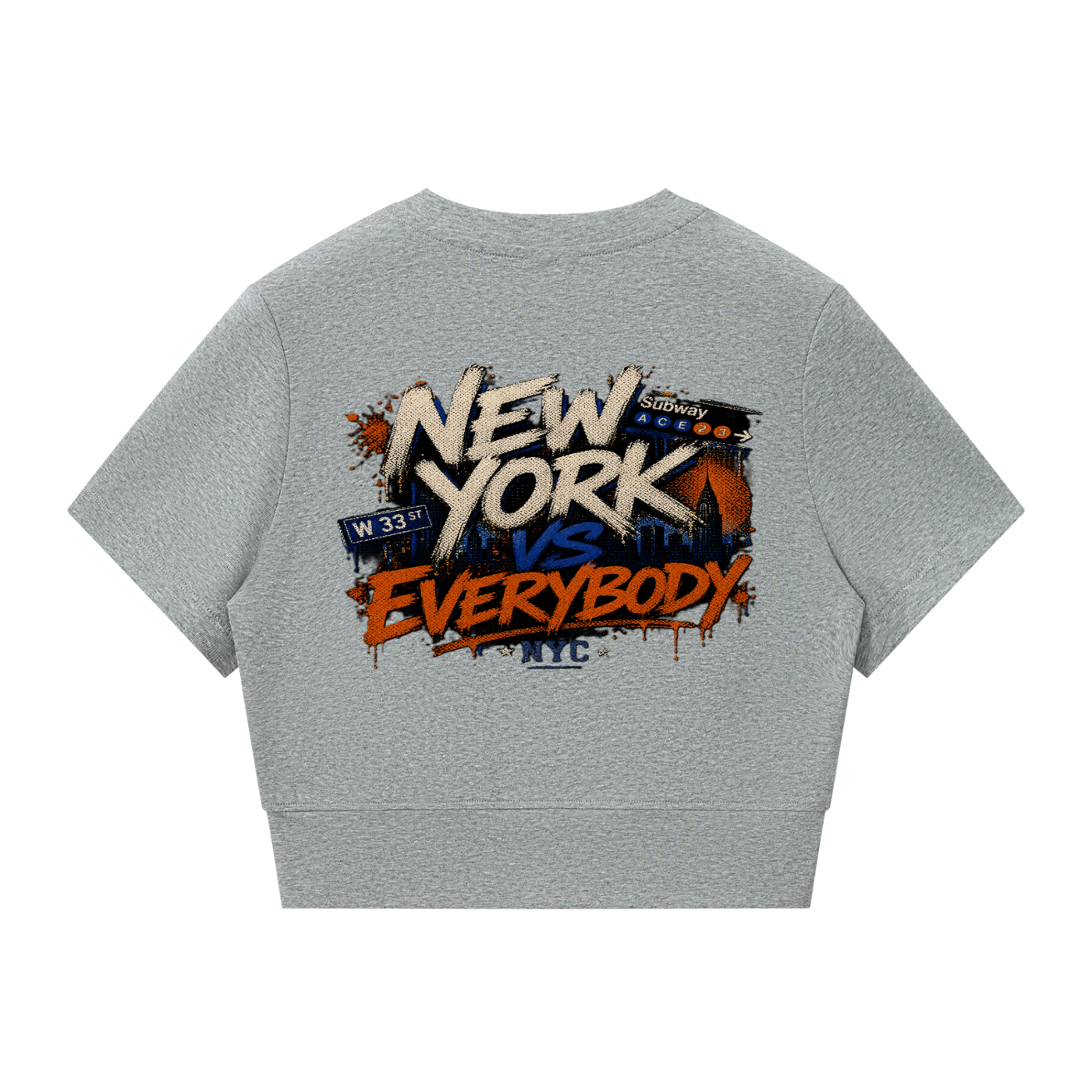 "Concrete Jungle " Women’s Paneling Full Zip Tee