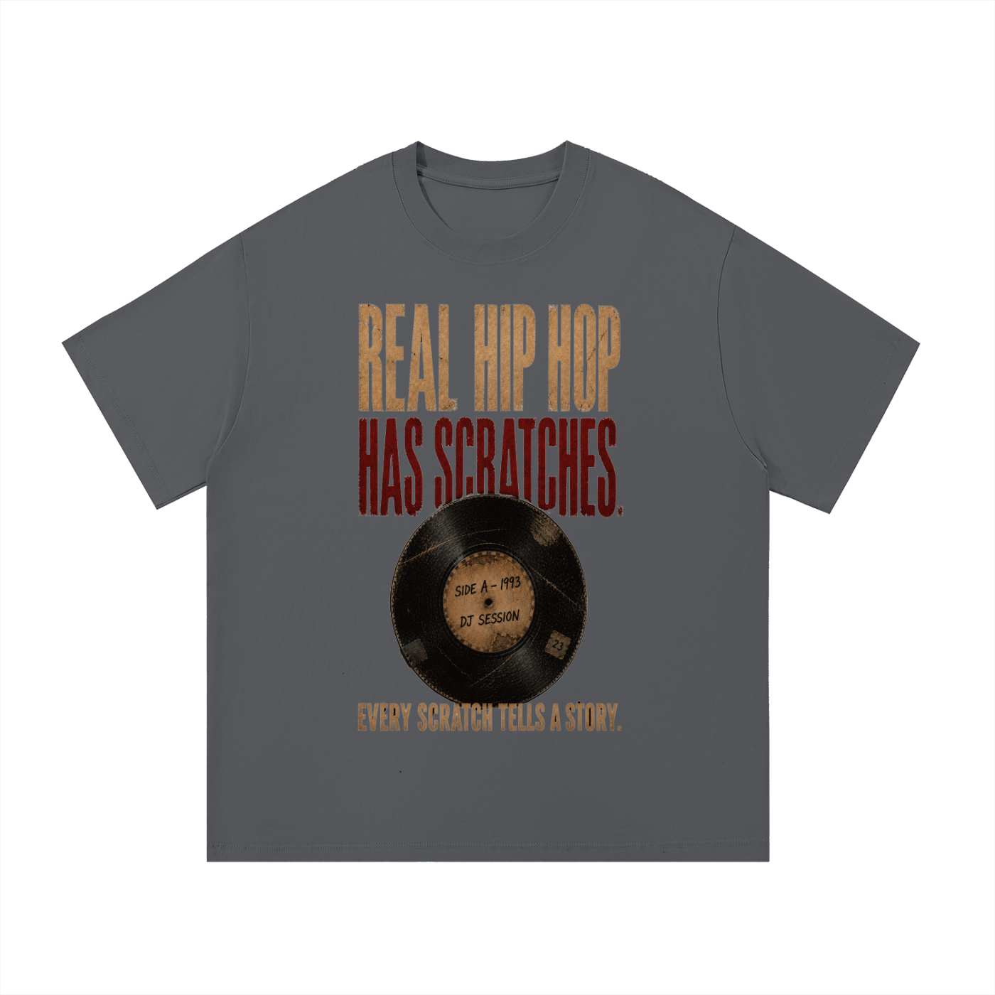 "Real hip-hop has scratches " Tee
