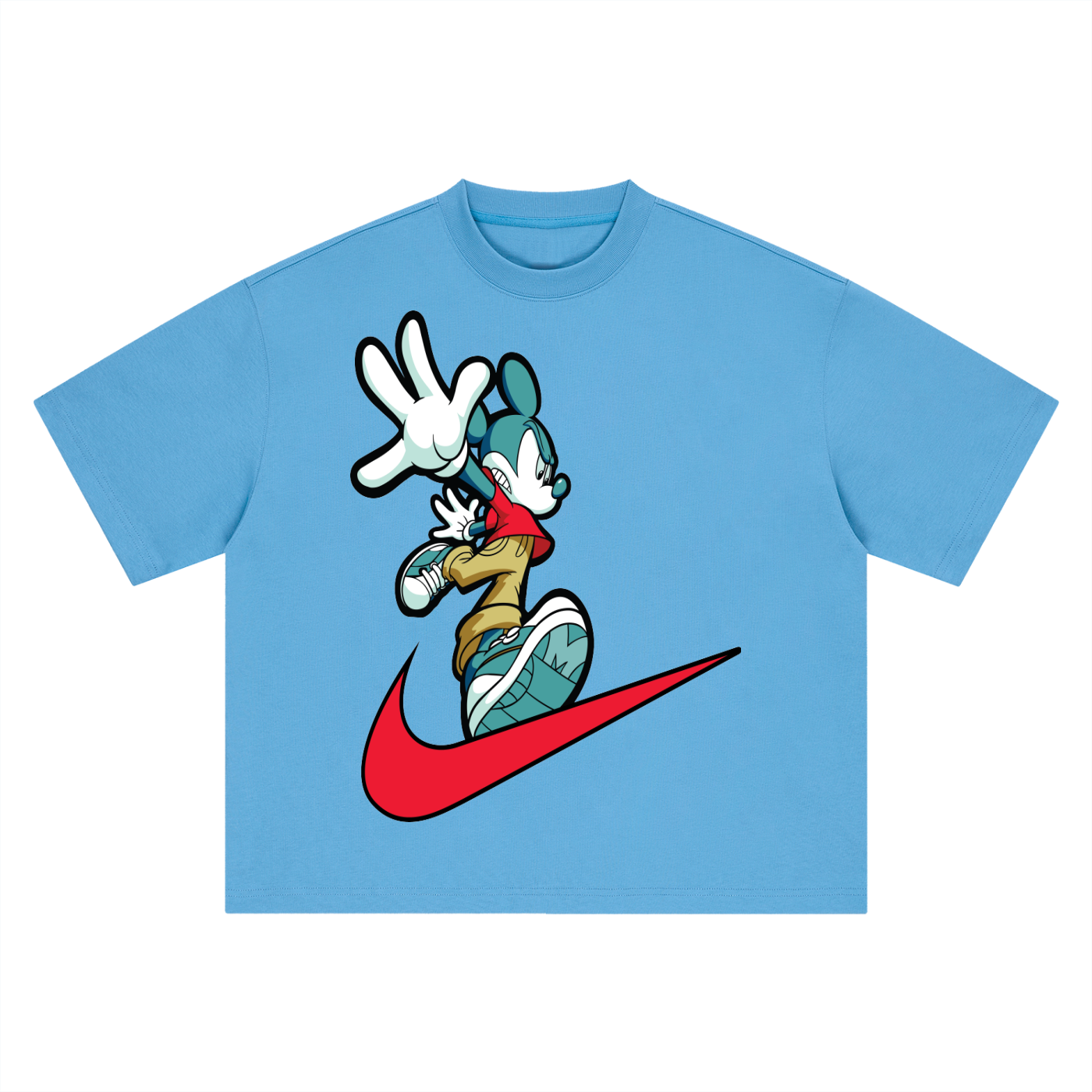 Toon Runner Graphic Boxy Oversized Tee