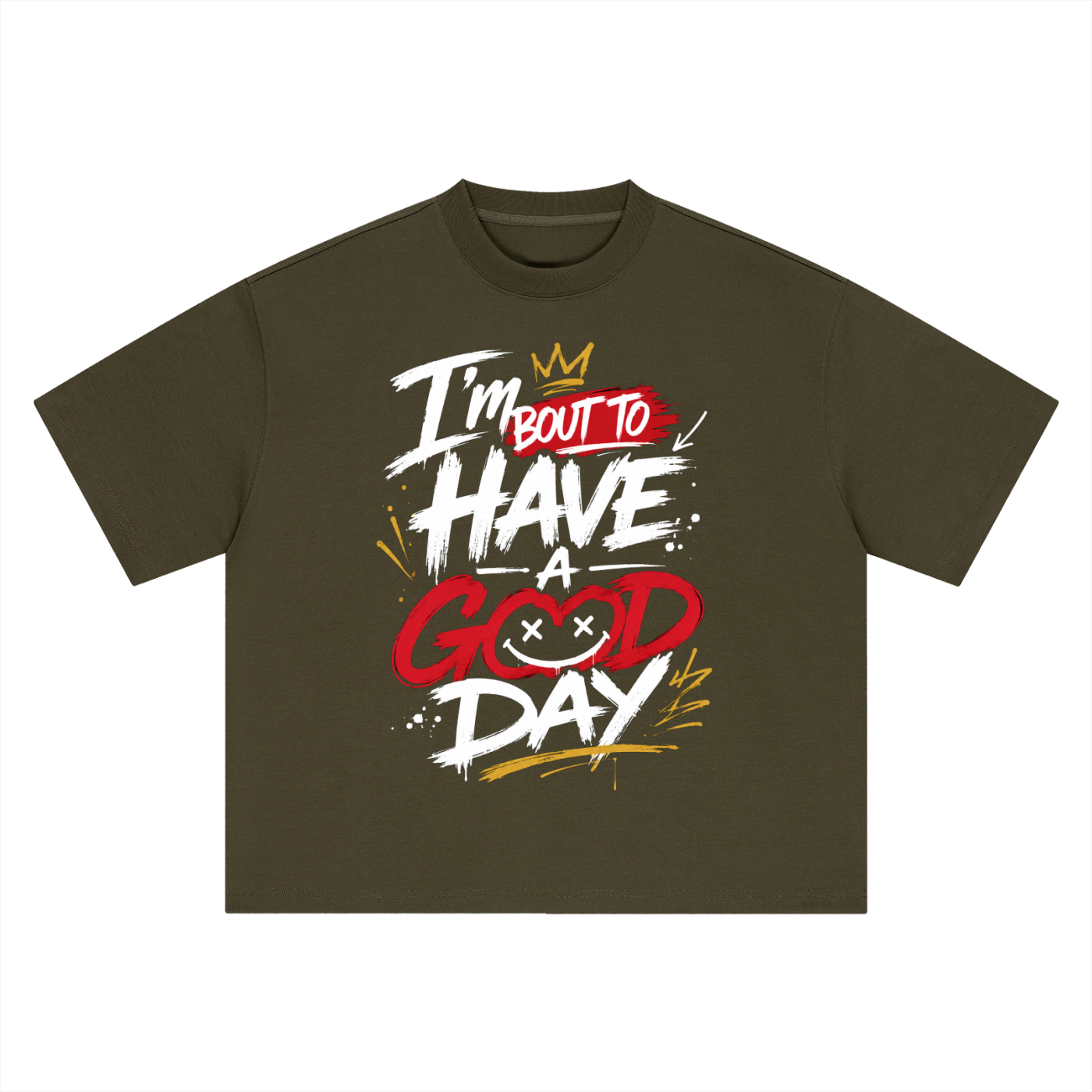 "Good day" Boxy Oversized Tee