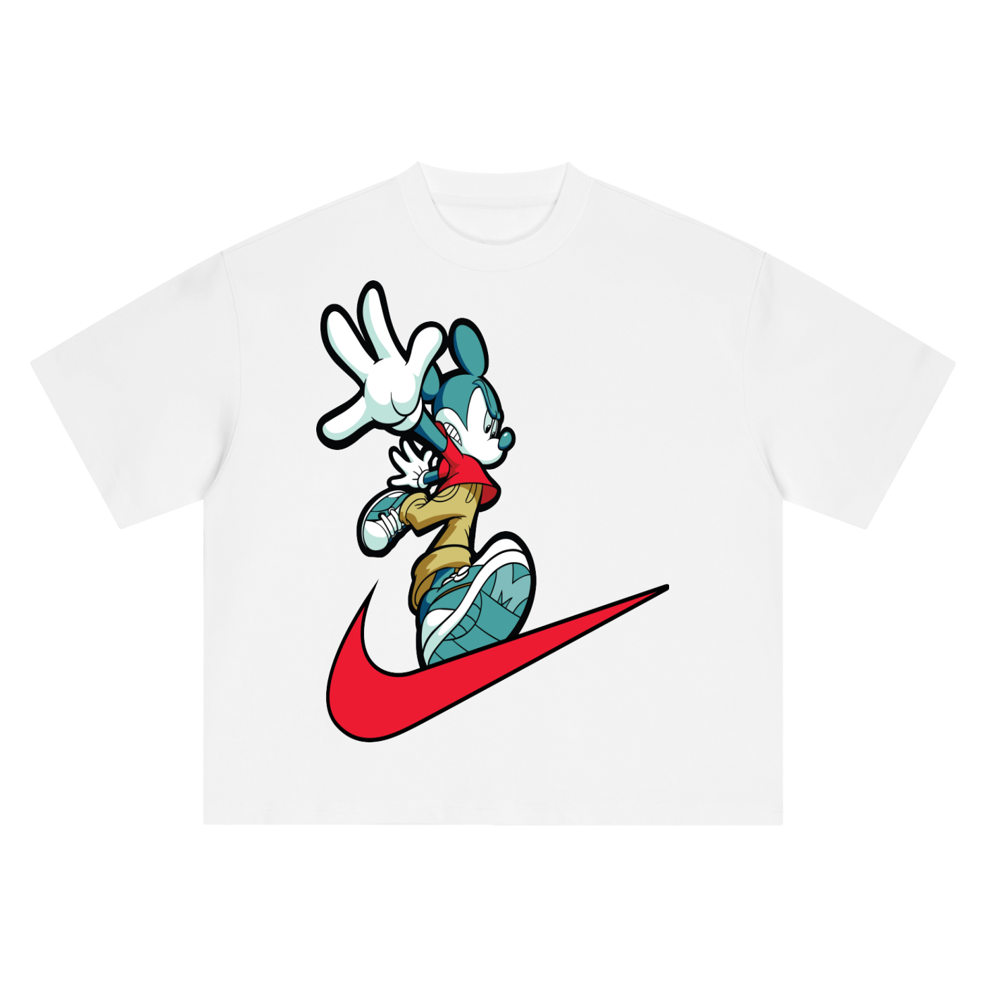 Toon Runner Graphic Boxy Oversized Tee