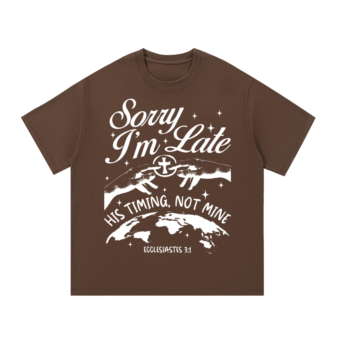"His timing ,not mine " Tee