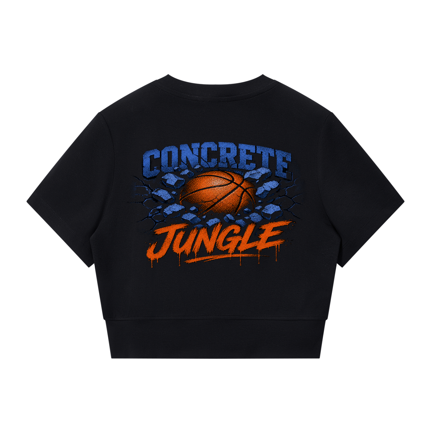 "Concrete Jungle " Women’s Paneling Full Zip Tee