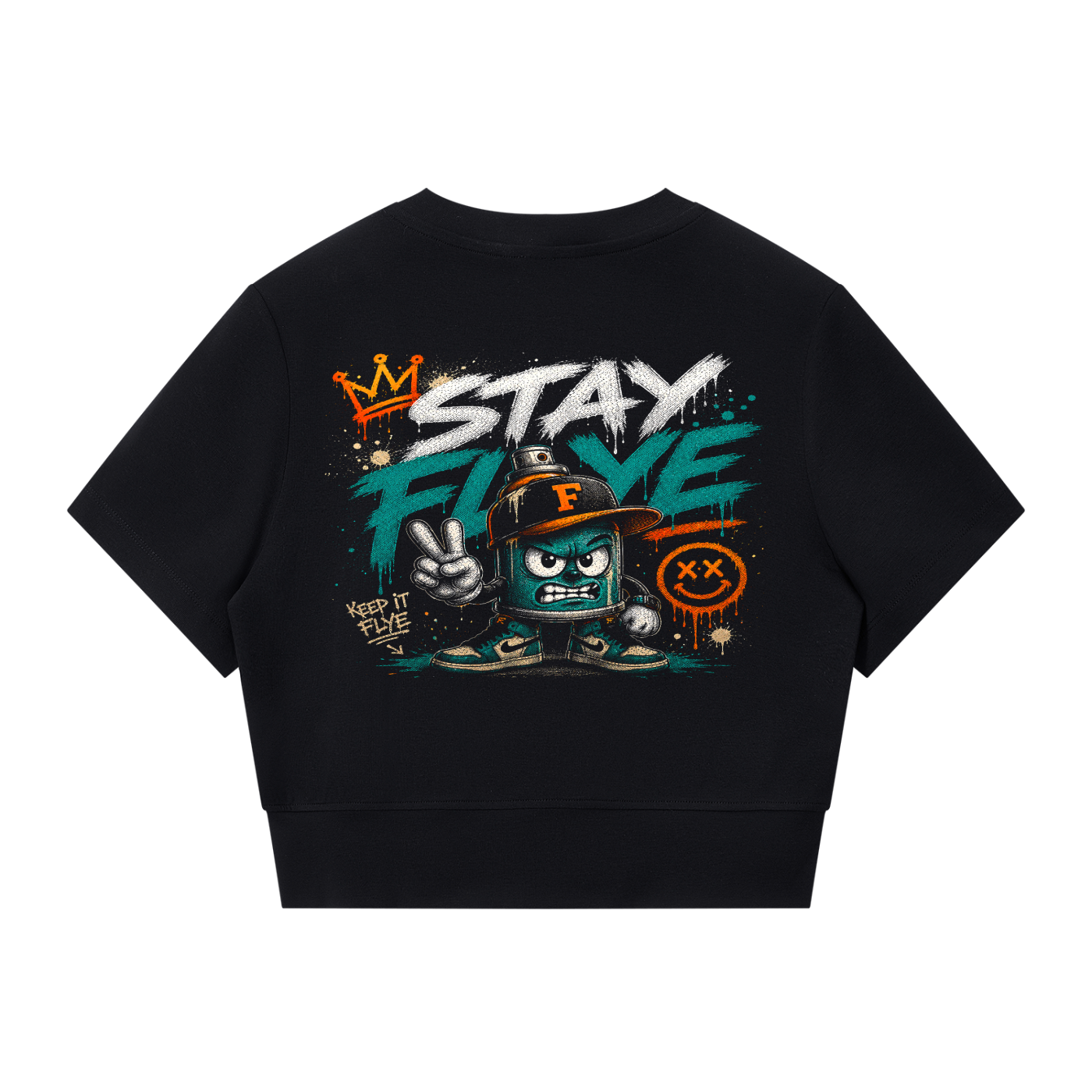 "Stay Flye " Women’s Paneling Full Zip Tee