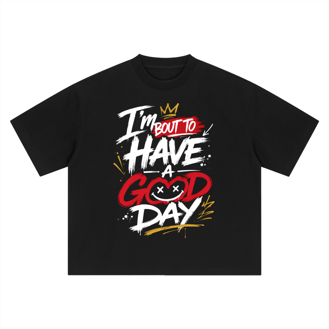 "Good day" Boxy Oversized Tee