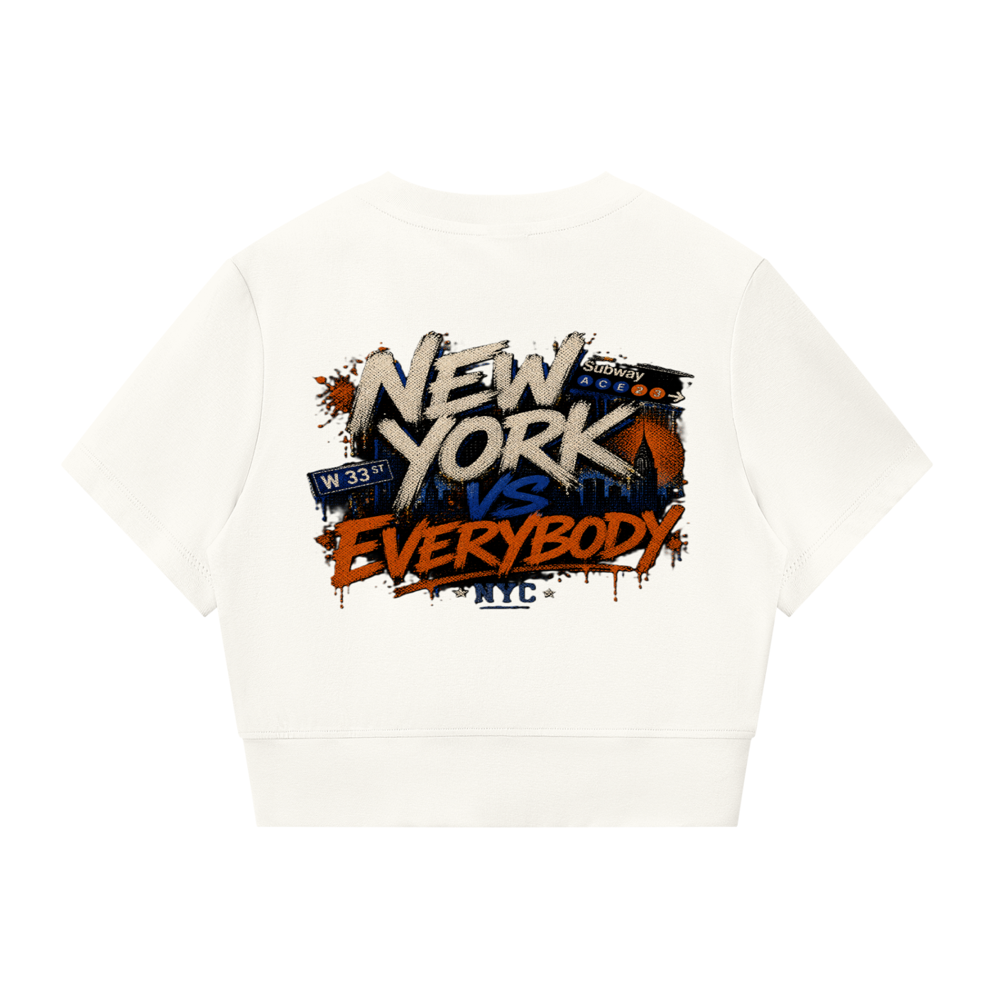 "Concrete Jungle " Women’s Paneling Full Zip Tee