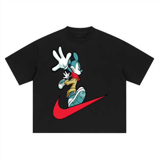 Toon Runner Graphic Boxy Oversized Tee
