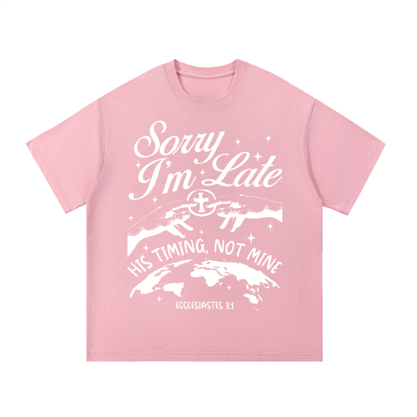 "His timing ,not mine " Tee