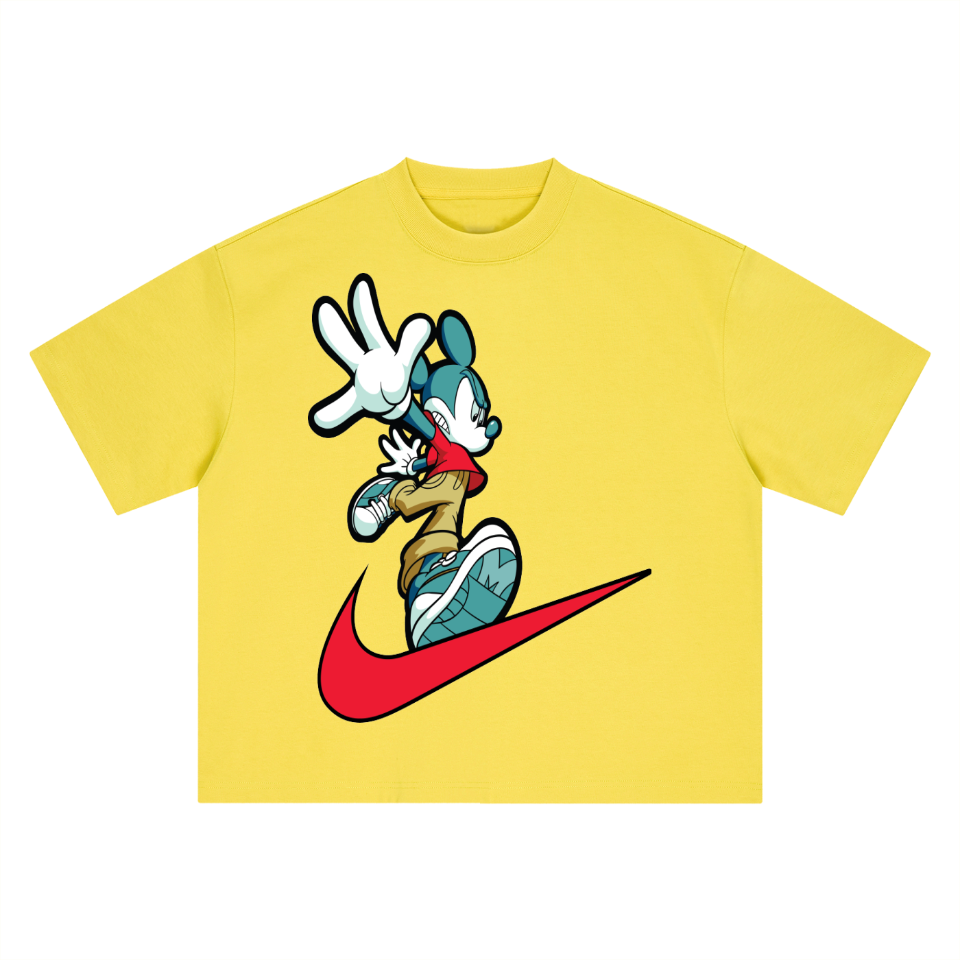 Toon Runner Graphic Boxy Oversized Tee