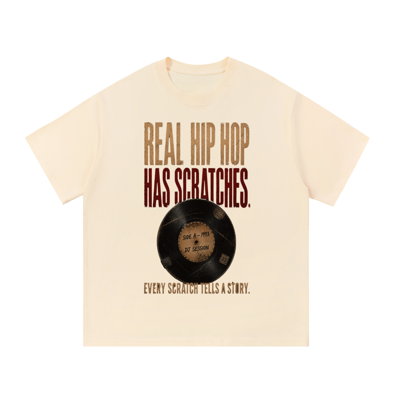 "Real hip-hop has scratches " Tee