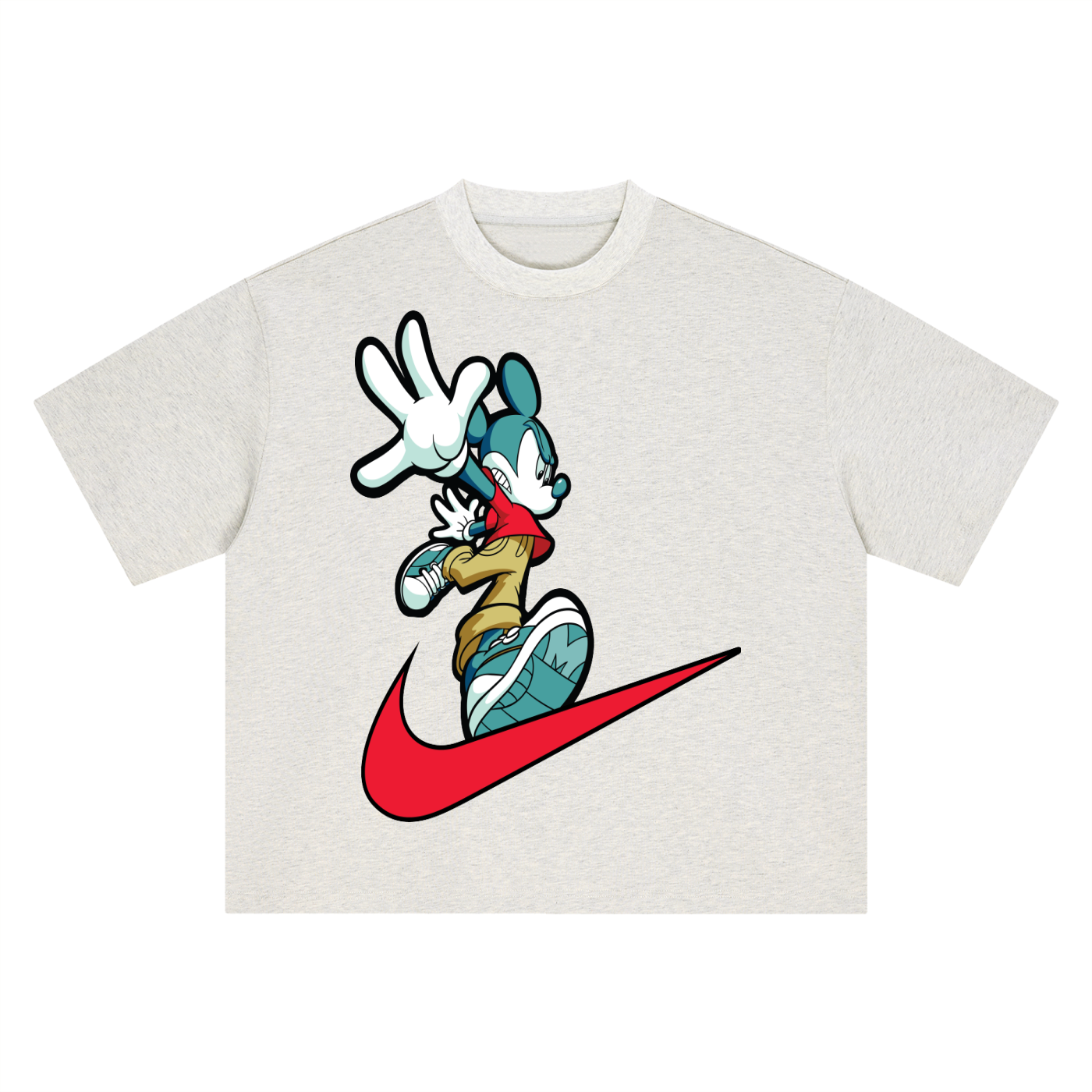 Toon Runner Graphic Boxy Oversized Tee