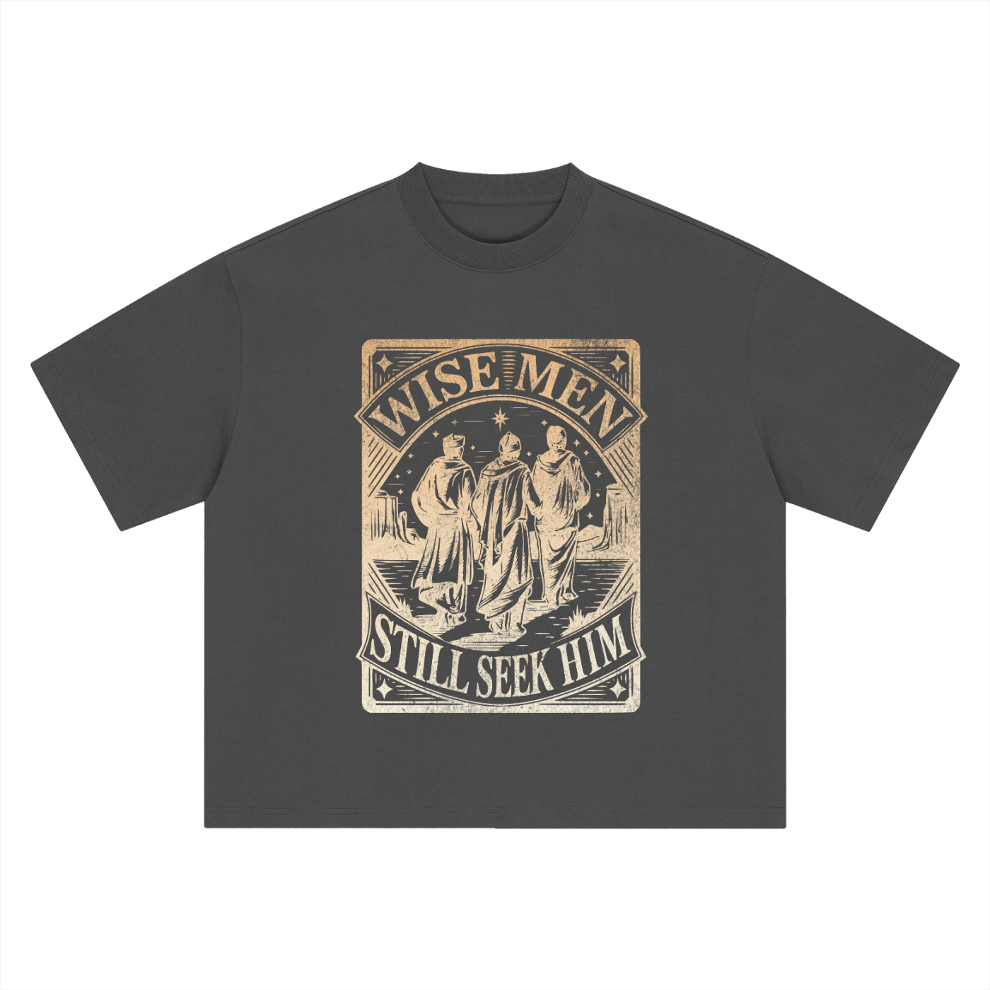 "Wise men still seek Him" Boxy Oversized Tee
