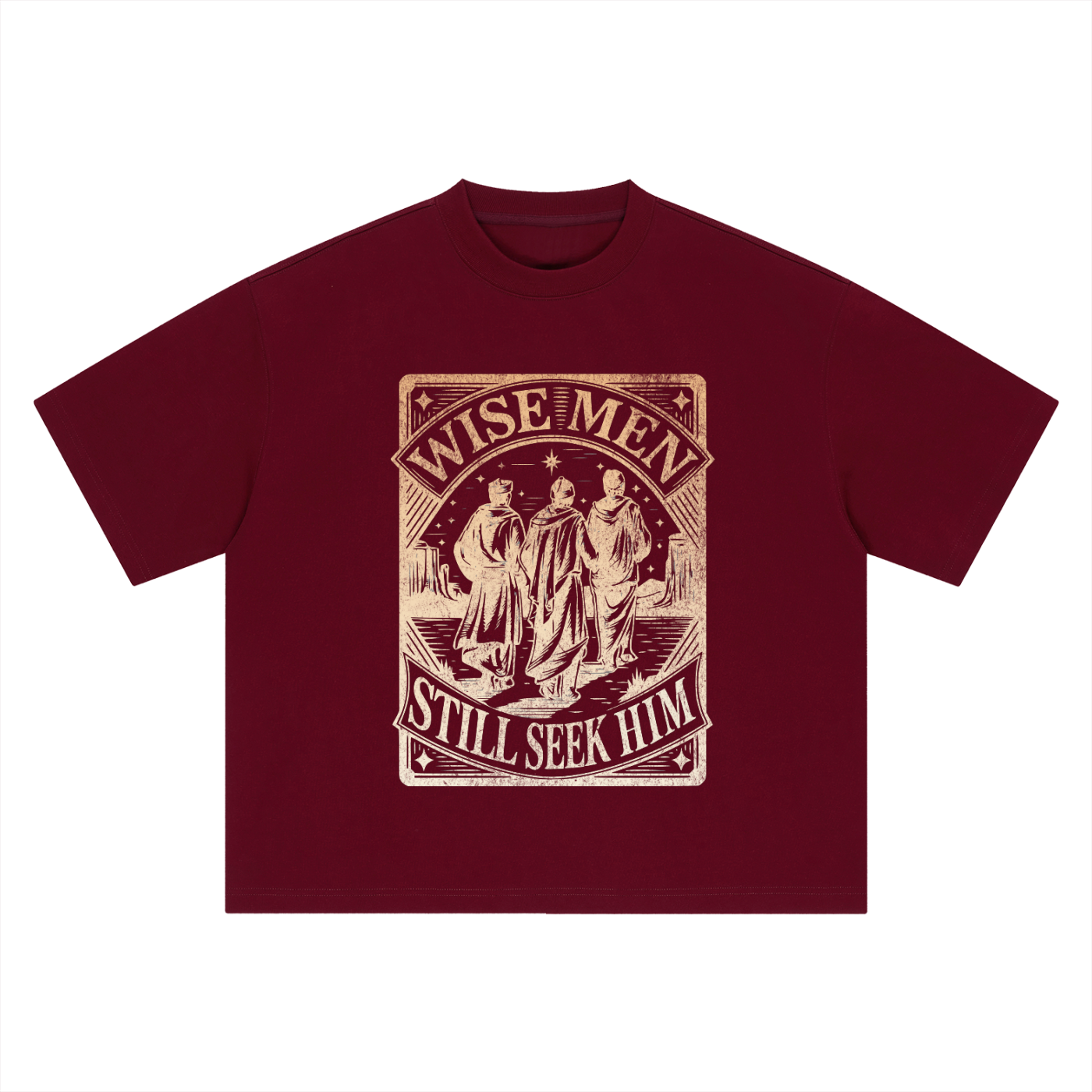 "Wise men still seek Him" Boxy Oversized Tee