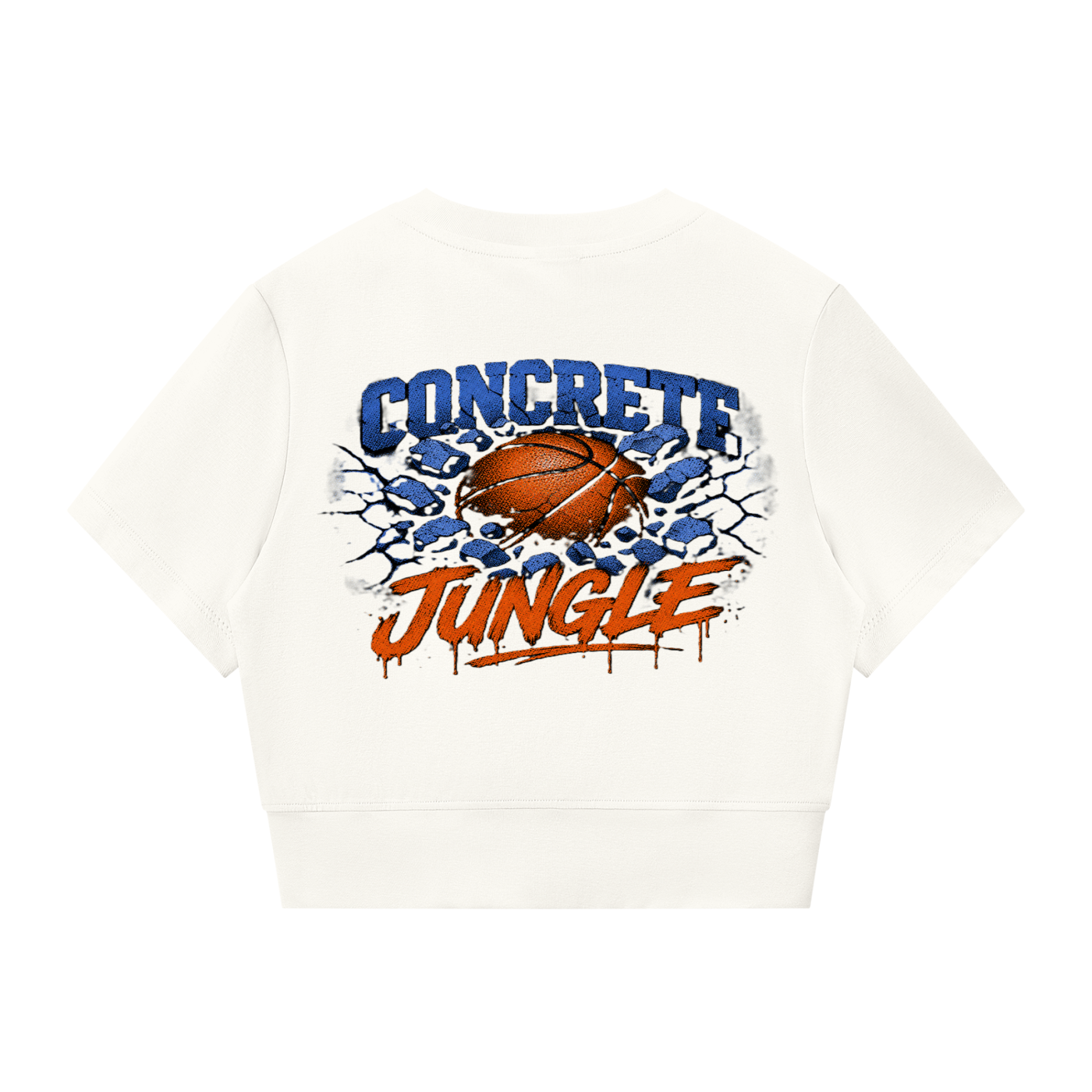 "Concrete Jungle " Women’s Paneling Full Zip Tee
