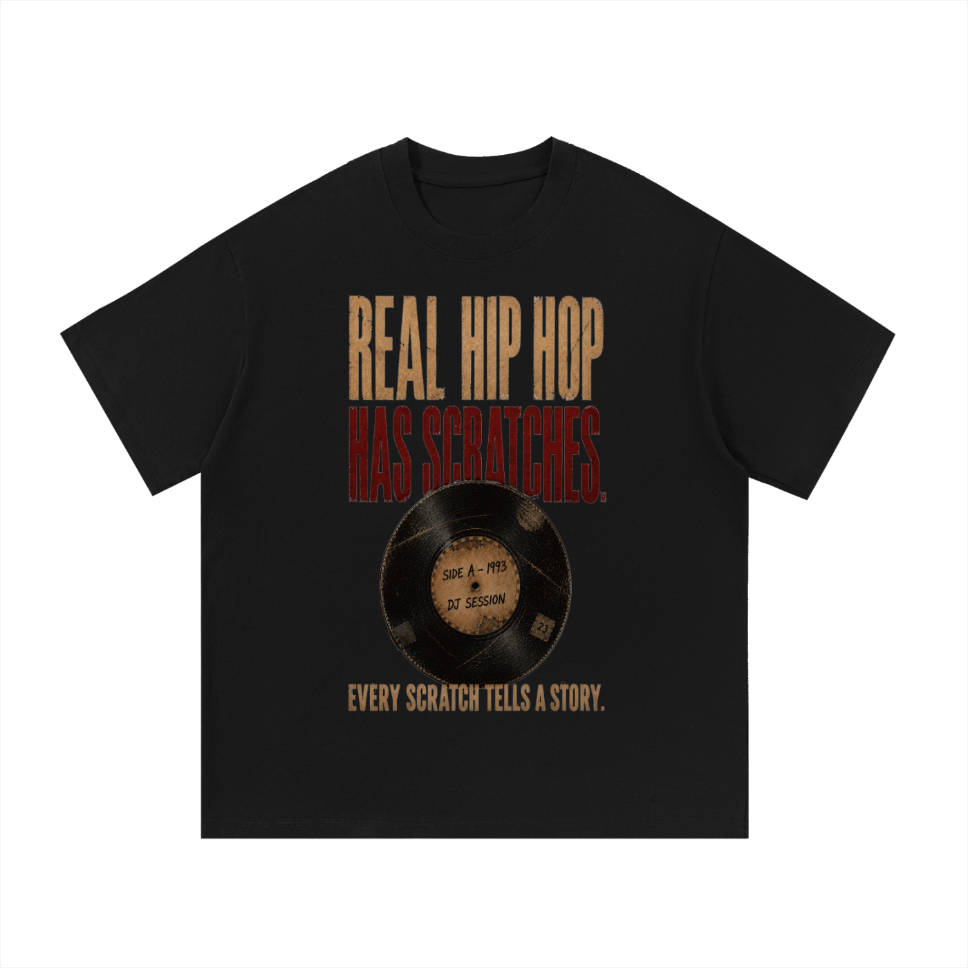 "Real hip-hop has scratches " Tee