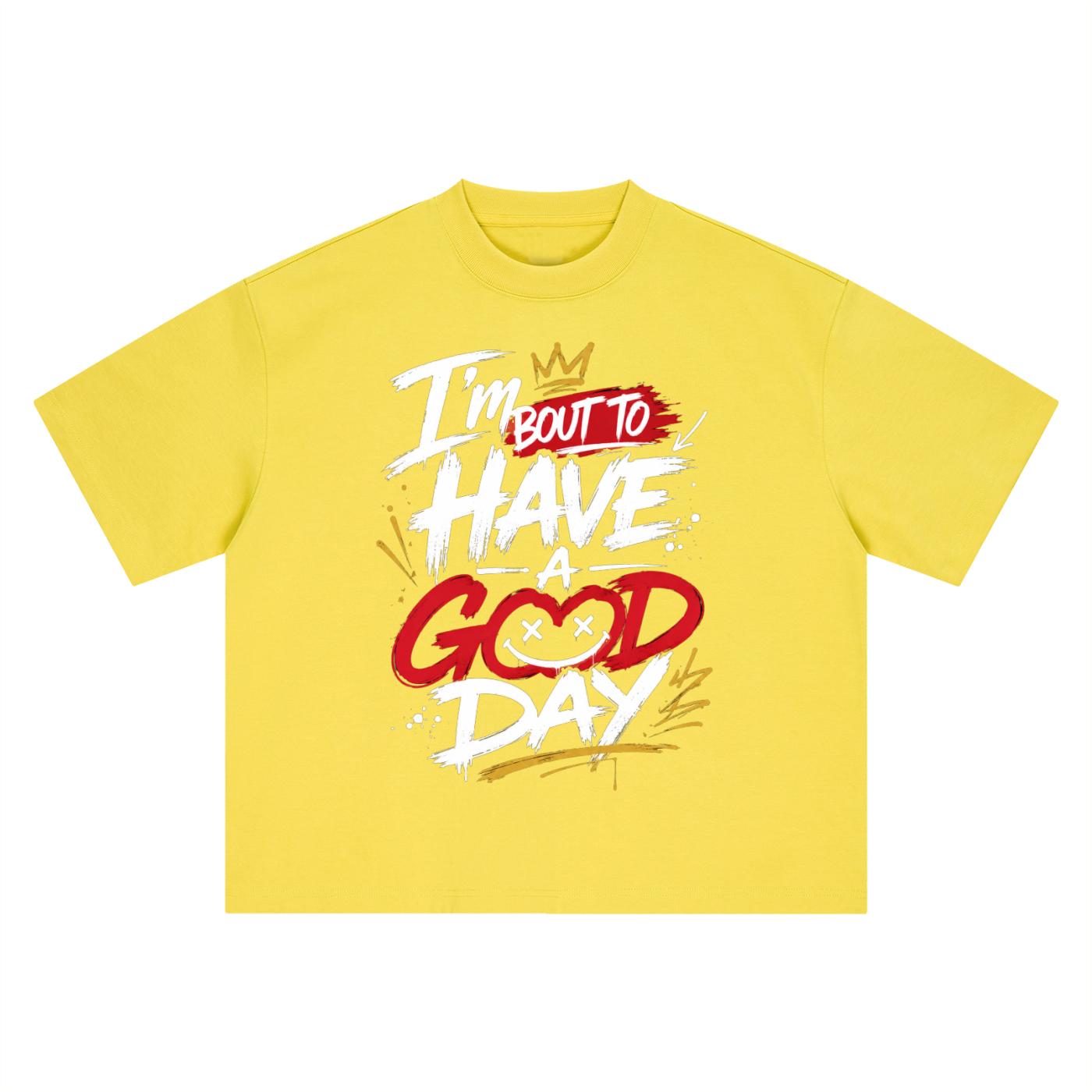 "Good day" Boxy Oversized Tee
