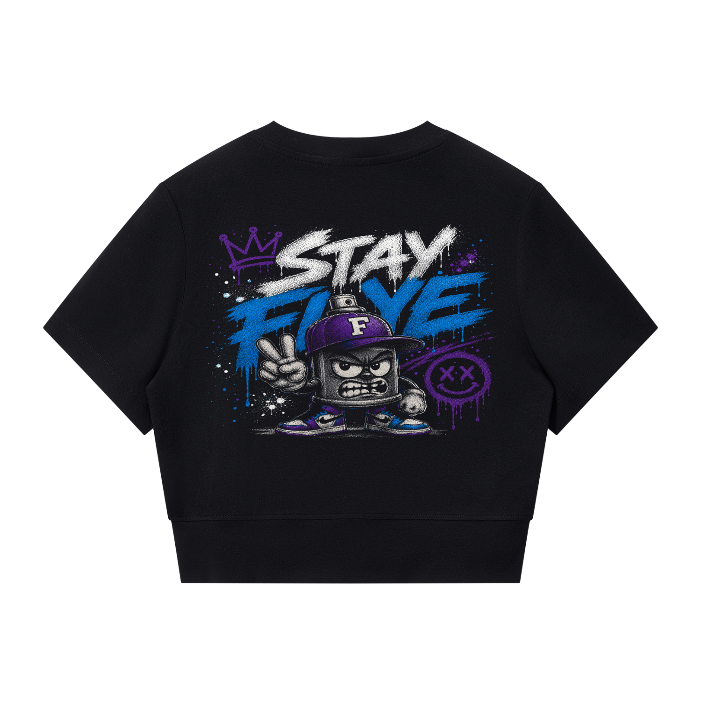 "Stay Flye " Women’s Paneling Full Zip Tee