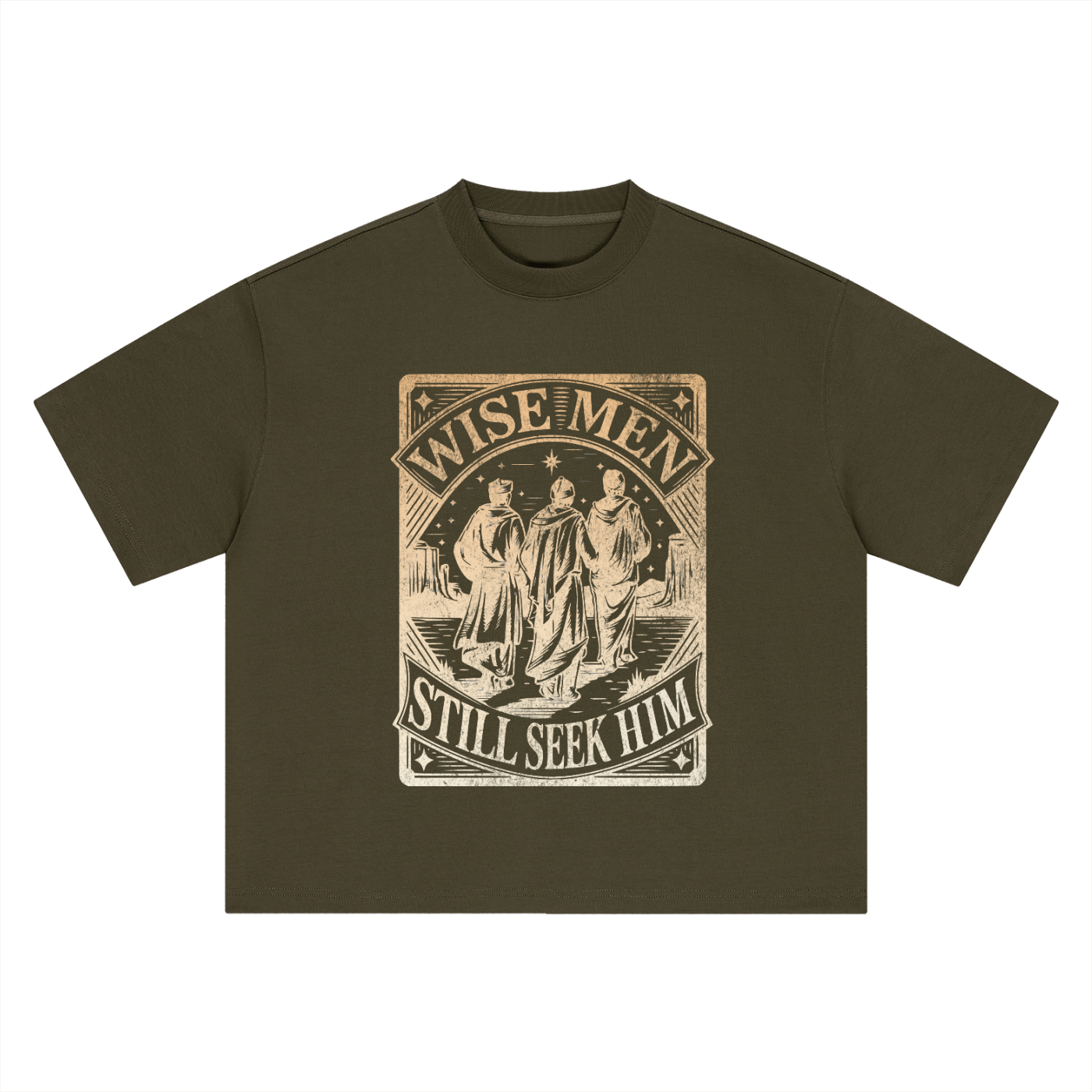 "Wise men still seek Him" Boxy Oversized Tee